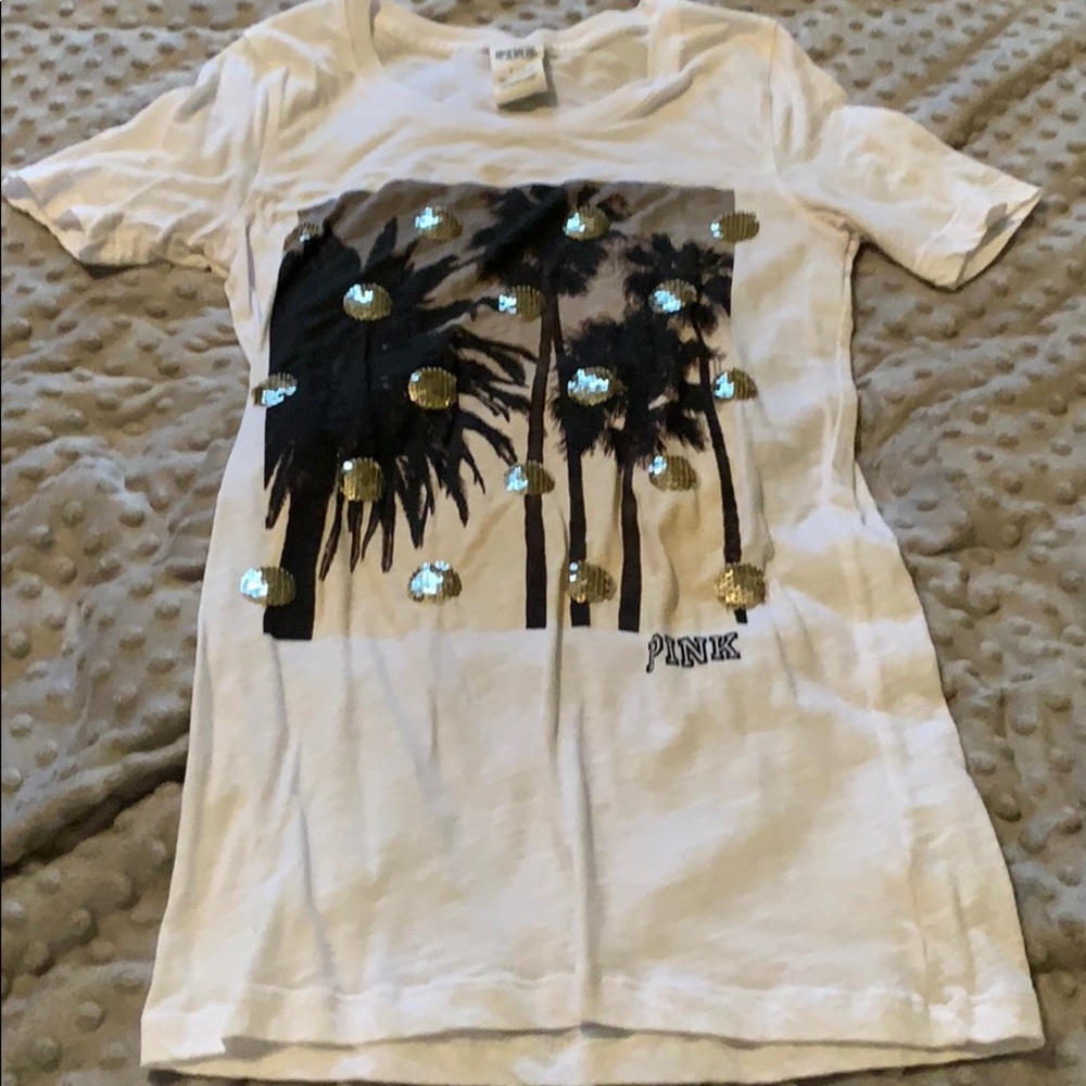 Sequined Graphic Tee
